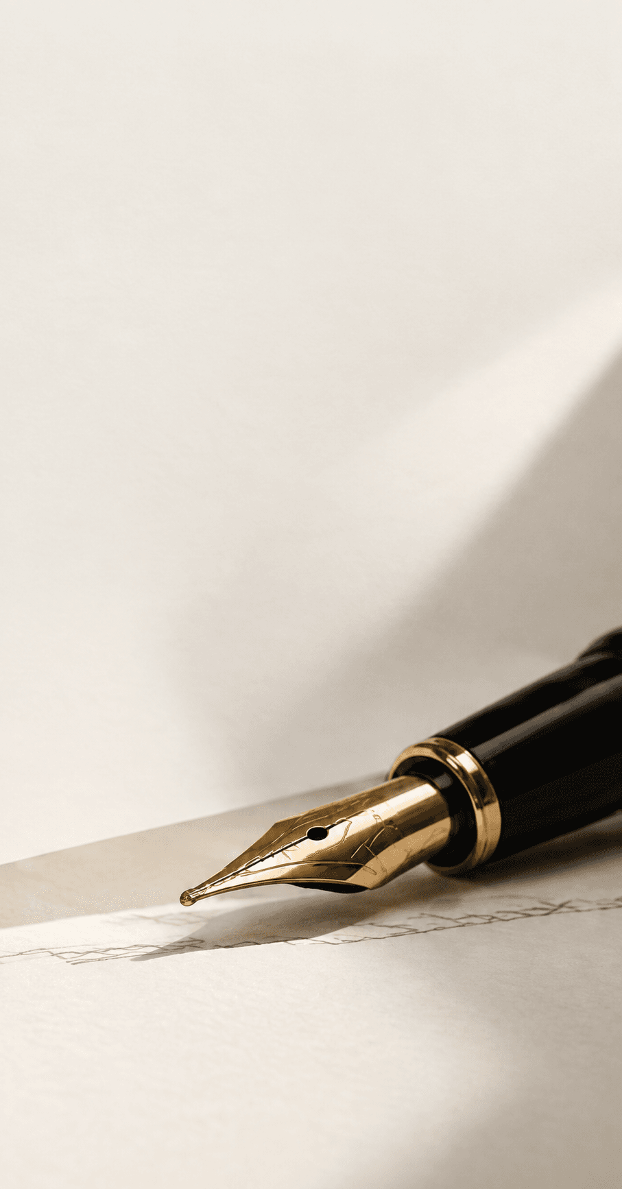 Luxury Fountain Pen on Supreme Court Legal Parchment